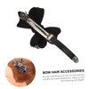 Holibanna Rhinestone Bow Hair Clip with Crystals - Bridal Bowknot Ponytail Clamp, Exquisite Decor for Women