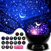 MOKOQI Star Projector Night Lights for Kids, Birthday Gifts for 1-4-6-14 Year Old Girl Boy Kids Bedroom, Glow in The Dark Stars Moon for Child Asleep Peacefully
