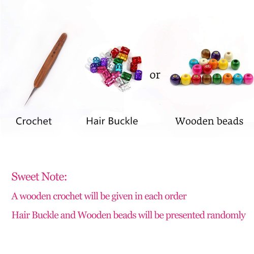 Aosome Blonde Color Real Human Hair Dreadlock Extensions, Full Handmade 10 Strands Braiding Hair Extensions 20 inch