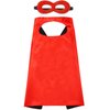 Dajiahao Superhero Capes and Mask for Kids 4-10 Year Double Side Superhero Costume Cosplay Dress Up Superhero Cape Toy for Boys (Red-d)