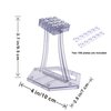 Display Stand for LEGO 10327 Icons Dune Atreides Royal Ornithopter, 75021 7676 7163 75354 Gunship Kit, 43217 Up house, for Speed Champions etc. Plastic transparent angled display stand only.