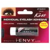 KISS iENVY Individual Cluster Semi-Permanent Lash Glue, Strong Hold & Long-Lasting Waterproof, Easy to Use, Latex Free, Perfect for Sensitive Eyes (Jet Black) (3 Pack)