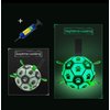 Glow in The Dark Dog Toy - Light Up Soccer Dog Ball, Interactive Pet Toy for Any Size - Indoor and Outdoor Use, Straps for Easy Grab (6 inch)
