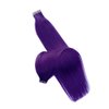 Tape in Hair Extensions Human Hair Lila Colored Hair Extensions Seamless Skin Weft Tape in Real Human Hair Straight Extensions 18Inch 20 Pieces/40Gram Remy Hair Extensions Purple Tape on for Women