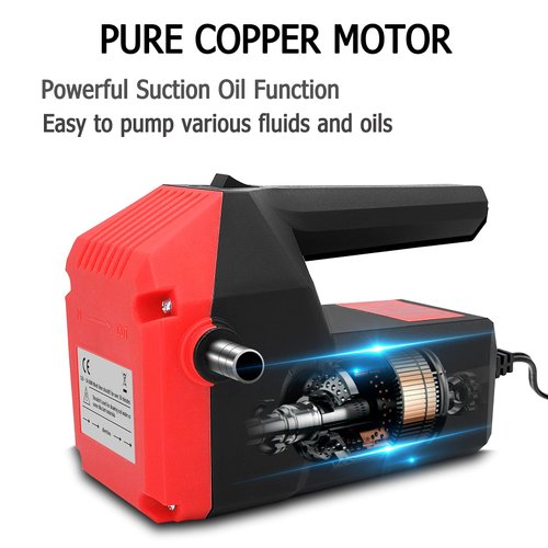 Oil Transfer Pump Extractor, Electric Oil Pump Fast Oil Change Transmission Fluid Extractor Pump, 12v 60w Diesel Fluid Scavenge Suction Pump for Changing Oil, Boat, Tubes, Truck, RV, ATV, Riding Mower