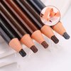5 COLORS Set Eyebrow Pencil Drawing Eye Brow Pen Peel Off Makeup Cosmetic