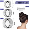 Japior 400 Pcs Hair Nets for Women Hair Net Food Service and U Shape Pins Elasticity Invisible Elastic Mesh Wig Nets for Hair Bun Sleeping Kitchen Dance (12in, 20in, 28in)