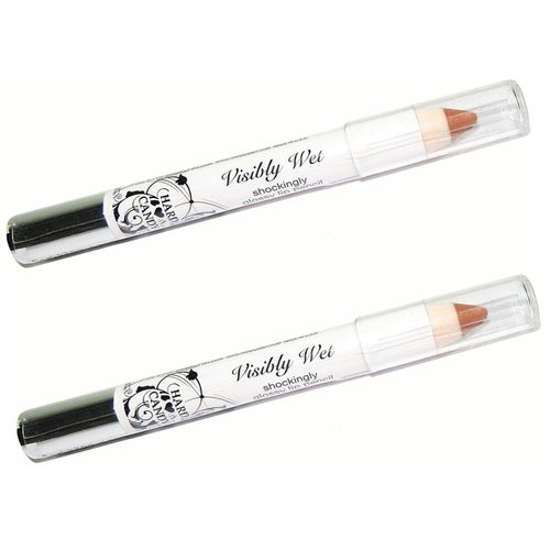 Hard Candy Pack of 2 Visibly Wet Shockingly Glossy Lip Pencil, Centerfold 244