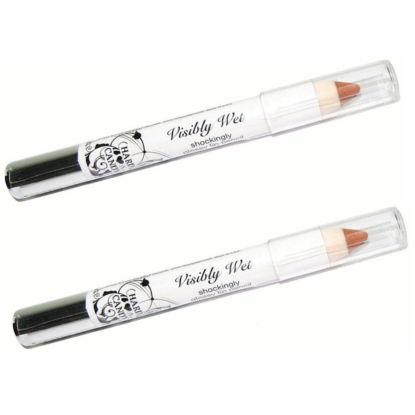 Hard Candy Pack of 2 Visibly Wet Shockingly Glossy Lip Pencil, Centerfold 244