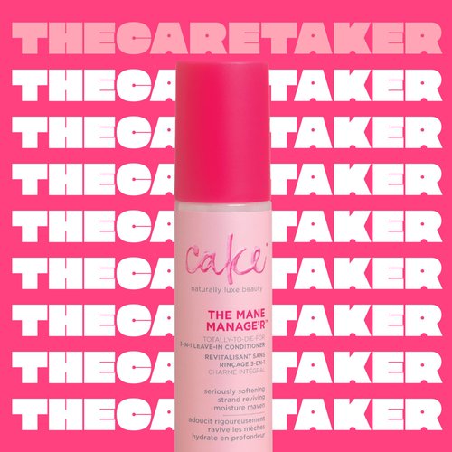 Cake Beauty Leave in Conditioner, The Mane Manager – Moisturizing & Softening – With Coconut Oil, Biotin, Soy & Rice Proteins – For Dry/Normal Hair Types – 4 Fl Oz / 120 mL