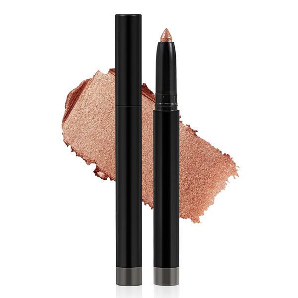 GEUUFEA Eyeshadow Stick, Cream Eyeshadow Pencil with Sharpener, Waterproof Glitter Eye Shadow Stick, Eyeliner, Easy to Use