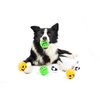 Midlee Silly Face Halloween Balls Plush Dog Toy