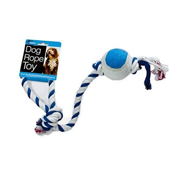 Wondertrail Knotted Rope Dog Toy with Ball Random Colors
