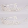CAVETEE Tiaras and Crowns for Women Silver Tiaras Crowns Bridal Wedding Prom Birthday Party Headbands for Women Crystal Rhinestones Tiara with Comb for Women Girls Princess Crowns