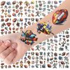SUNAI 135Pcs Glitter Style Football Temporary Tattoos - Perfect for Football Birthday Party Decorations, Favors, Supplies, Gifts Goodie Bag Fillers, 12 Sheets