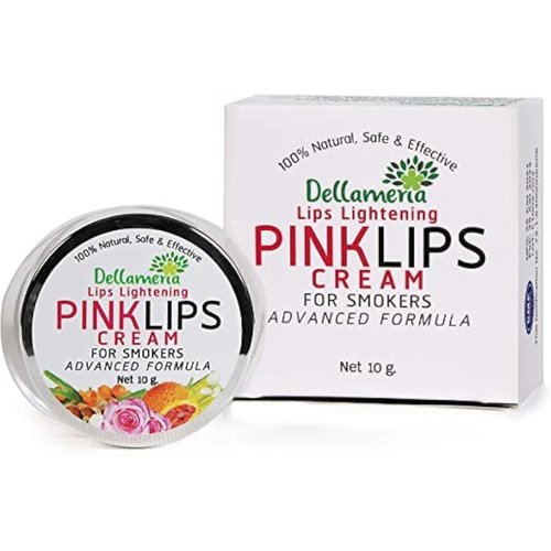 Dellameria Lightening Cream for Dark Lip Treatment - For Smokers Lip Repair, Dull, Dry & Cracked Lip Care - Promotes Lip Lightening for Dark Lips, Helps Recover Pink Lips For Everyone and Anyone