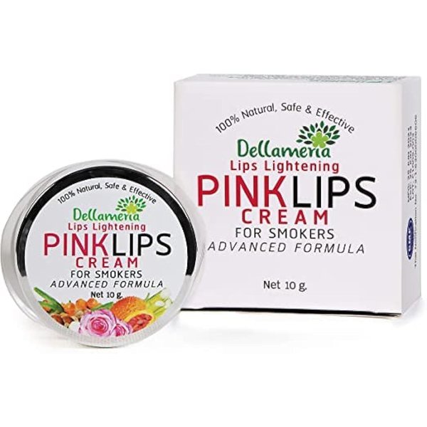 Dellameria Lightening Cream for Dark Lip Treatment - For Smokers Lip Repair, Dull, Dry & Cracked Lip Care - Promotes Lip Lightening for Dark Lips, Helps Recover Pink Lips For Everyone and Anyone