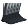 Yomandamor Men's 5 Pairs Non-binding Flat-Knit Ankle Diabetic/Dress Socks with Seamless Toe(Big and tall available)