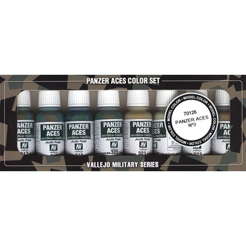 Vallejo Panzer Aces No #3 Paint Set, 17ml