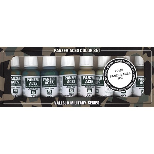 Vallejo Panzer Aces No #3 Paint Set, 17ml