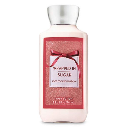 Bath and Body Works Wrapped In Sugar Shea Vitamin E Lotion Original Tall Slender Bottle 8 Ounce