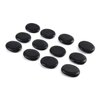 Windfulogo 12Pcs Small Hot Massage Stones Set Natural Lava Basalt Heated Warmer Stone for Spa Massage Black 1.18 x 1.57 in(3x4cm)