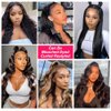 BEACIYA 210% Density 13x6 32 Inch HD Lace Front Wigs Human Hair Pre Plucked Glueless Body Wave Human Hair Wigs for Black Women Brazilian HD Lace Frontal Wigs Human Hair Free Part