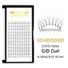 Premade Volume Eyelash Extensions 4D-D-0.10-09 Long Stem Premade Fans Eyelash Extensions .07 .10 Premade Volume Fans Volume Lash Extensions C D Curl(4D-D-0.10,9 mm)