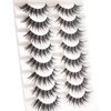Losha Eyelashes Wispy Lashes Natural Look 8 Pairs Clear Band False Eyelashes Handmade Reusable Fake Eye Lashes Pack (G1)