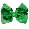 1PCS 8 Inch Big Sequin Hair Bows for Girls Alligator Clips Sparkly Glitter Hair Accessories for Little Teen Toddler Girls Kids (Green)