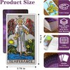BLYSSAFY Classic Tarot Cards with Guide Book & Tarot Bag,78 Tarot Cards with Meaning on Them,Durable Tarot Fortune Telling Game for Beginners Set (Purple)