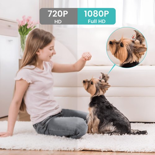 litokam Indoor Camera, 1080P Cameras for Home Security with Night Vision, Pet Camera with Phone App, Indoor Security Camera, Motion Detection, 2-Way Audio, WiFi Cameras Home Cameras