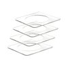 4 Pack Coasters for Cocktail Napkins Crystal Clear Acrylic Bar Decor Acrylic Napkin Holders for Tables Paper Napkin Holder Table Protection for Restaurants and Refreshment Areas by Marketing Holders