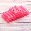 Mini Skater 20Pcs 3/16 Oz (5.5ml) Translucent Lipstick Cosmetic Empty Lip Gloss Lipstick Balm Tube With Caps Container Bottle For Lady Women Makeup Tool (Dark Pink)