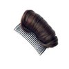 Invisible False Hair Bun Clip Base Bump Fluffy Insert Tool Increased Styling Hair Clip Accessories for Women Lady Girls (Dark Brown)