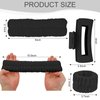 ACO-UINT 4Pcs Black Spa Headband and Face Washing Wristbands Set, Skincare Headband Face Wash Headband Makeup Headband, Hair Claw Clip Skin Care Headband for Washing Face