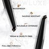 Browluxe Eye Brow Pencil, Ultra Thin Precision Eyebrow Pencil, Long Lasting, Waterproof Eyebrow Makeup, Nourishing Brow Definer Pencil in Shade Cocoa
