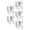 iMBAPrice BE1-5 (1-Gang) Electrical Power Outlet Box Extender - White, (5-Pack) with 6-32 Flat Head Screws