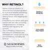 SLIKDERMIS Retinol Eye Cream for Dark Circles: Under Eye Cream for Reduce Wrinkles and Puffiness Lines Anti Aging - Eye Care Advanced Formula Night Cream 30ml