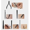 Nail Clippers Sets High Precisio Stainless Steel Nail Cutter Pedicure Kit Nail File Sharp Nail Scissors and Clipper Manicure Pedicure Kit Fingernails & Toenails with Portable Stylish case (Black)