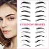Skymore Eyebrow Ruler, 100Pcs Eyebrow Stencil Microblading Ruler, Disposable Eyebrow Template Eyebrow Ruler Sticker, Eyebrow Shape Kit for Microblading Supplies, 3 Minutes Makeup Tools For Eyebrow