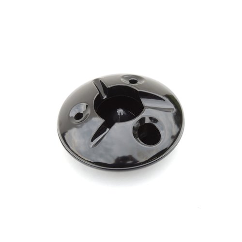 5 Inch Commercial Quality Melamine Windproof Ashtray - Black