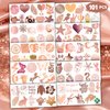 101 PCS Funny Rose Gold Temporary Tattoos Sticker Mandala Pink Rose Gold Birthday Party Decorations Favors Supplies Gifts Girls Boys Prizes Cute Tattoo School Reward Themed Carnival