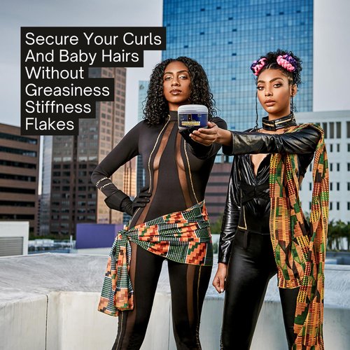 Black Panther Extra Hold Braiding Gel - Natural Instant Edge Control for 4C Hair, Men & Women, 4 oz