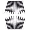 6 Pairs Interlocking Hair Combs Double Side Comb Hair Jaw Clamps Hair Clips Ponytail Holder Hair Styling Accessories for Women Ladies Girls (Black)