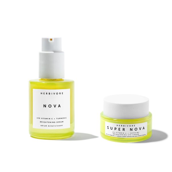 HERBIVORE Brightening Skincare Regimen | Nova Serum + Super Nova Eye Cream