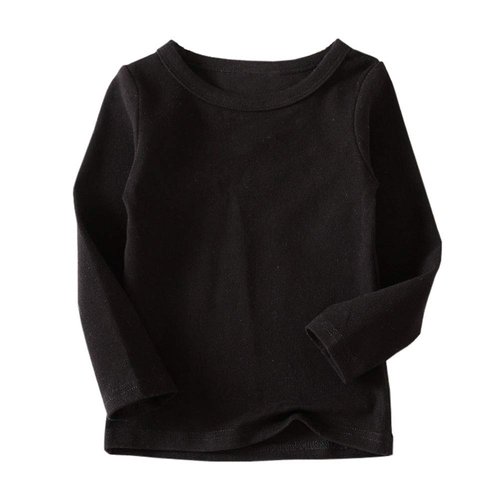 Toddler Boys Girls Long Johns Thermal Underwear Set 2PC Crewneck Tops and Bottom Little Kids Pajamas Warm Jammies,(Black,24Months)