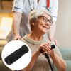 KALIONE 4 Packs Cane Grip Replacement, Walking Canes Grips for Seniors, Cane Handle Grip Replacement, Offset Cane Handle Grips, Black Foam Grip Replacement for Cane Accessories