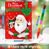 BenLouis Christmas Mini Coloring Activity Books Kids with Stacking Crayons Christmas Party Favors Bulk for Students Holiday Classroom School Gift Prizes Goodie Bags Stuffer （12set Coloring ）
