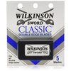 Wilkinson Sword Classic Stainless Steel Double Edge Razor Blades 5 Count (Pack of 20)